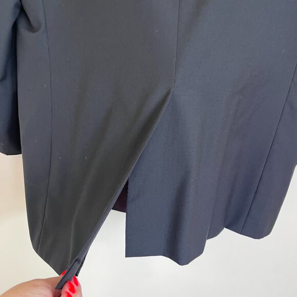 Hickey Freeman Collection Boardroom Wool Cashmere Mens Blazer Size 46R Black - Picture 6 of 11